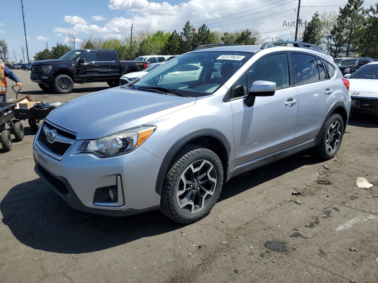 2016 Subaru Crosstrek Premium Silver vin: JF2GPABC6G8254767