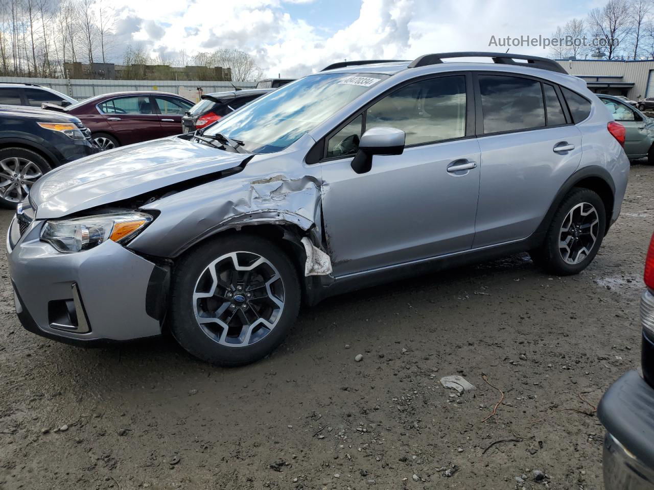 2016 Subaru Crosstrek Premium Silver vin: JF2GPABC7G8306472