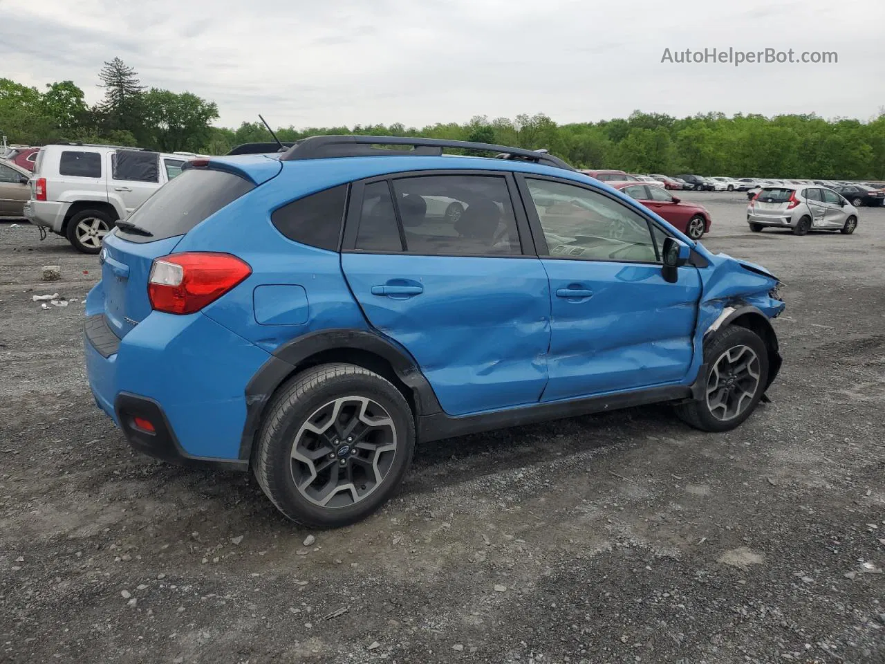 2016 Subaru Crosstrek Premium Blue vin: JF2GPABC8G8285762