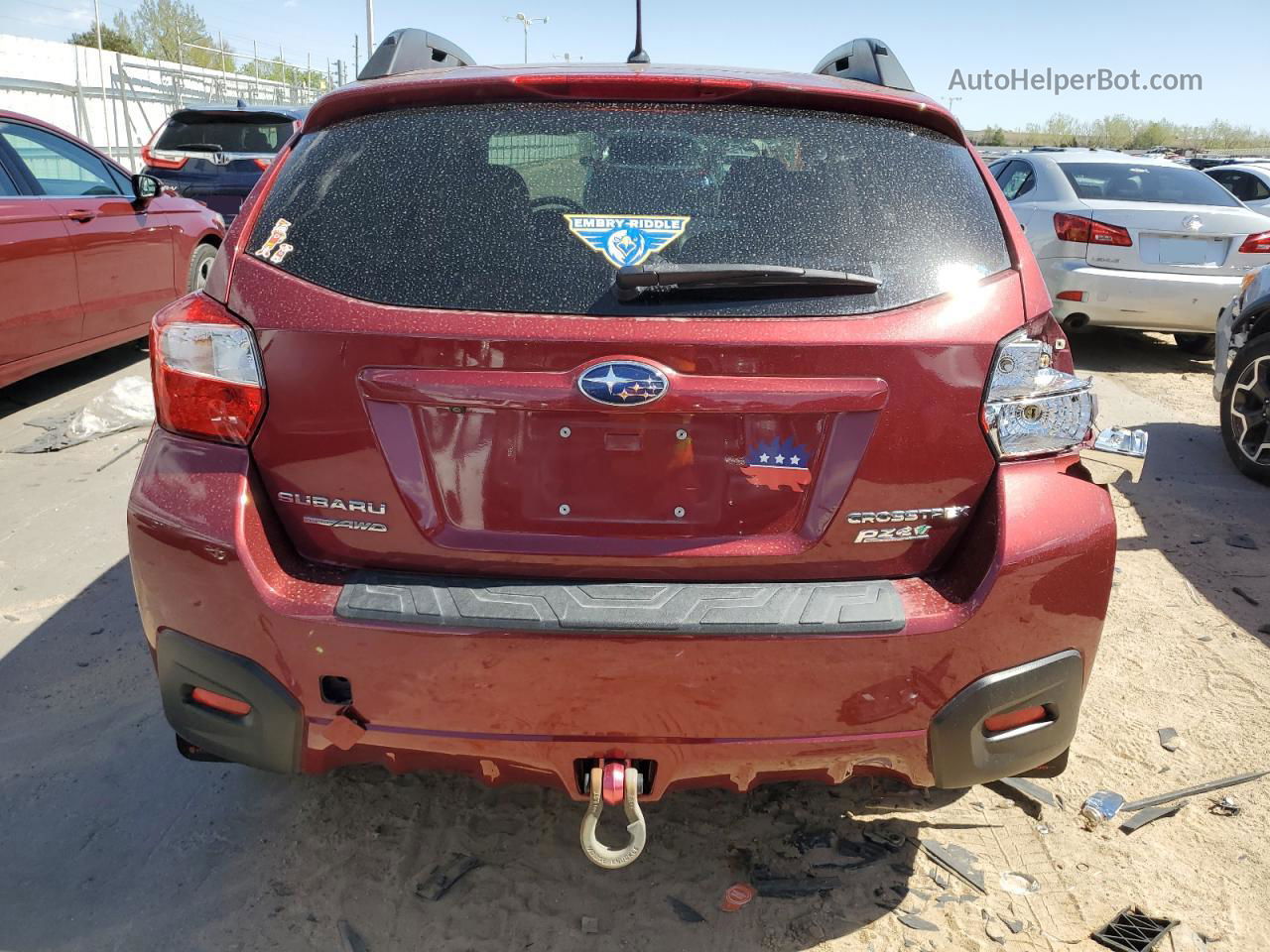 2016 Subaru Crosstrek Premium Maroon vin: JF2GPABC9G8347640