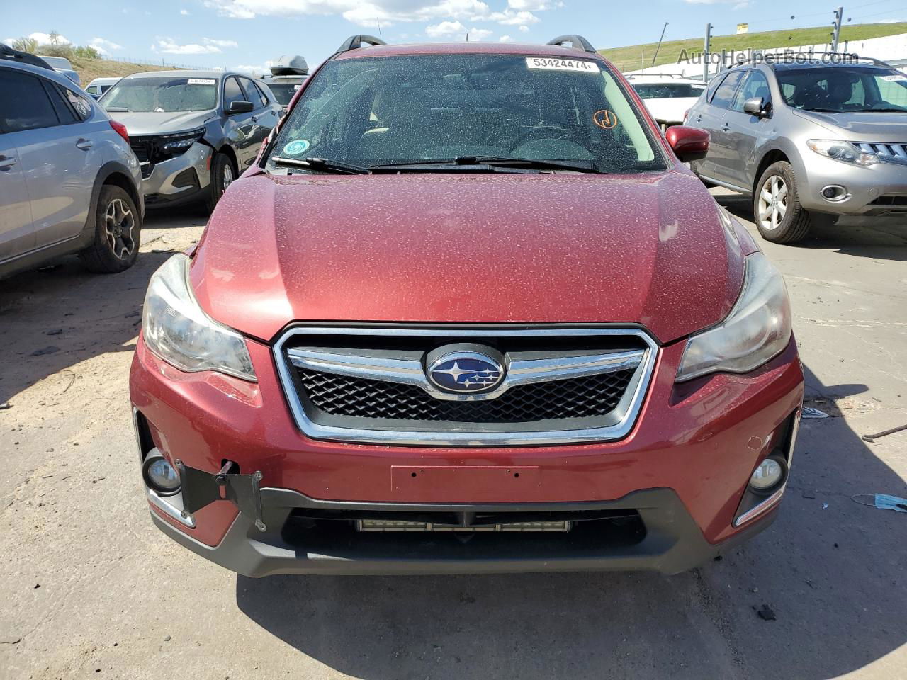 2016 Subaru Crosstrek Premium Maroon vin: JF2GPABC9G8347640