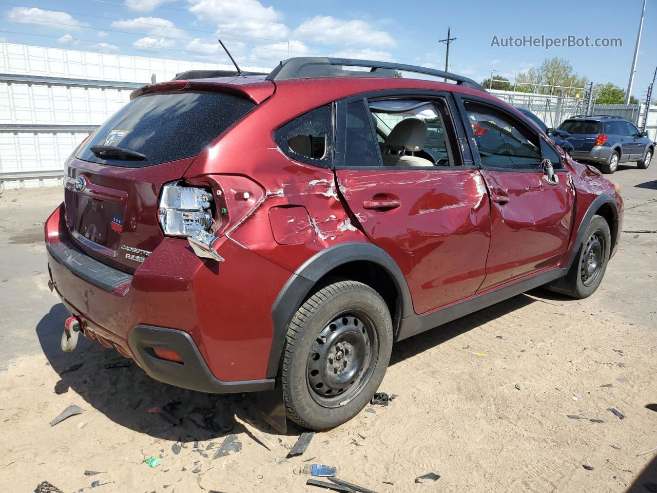 2016 Subaru Crosstrek Premium Maroon vin: JF2GPABC9G8347640