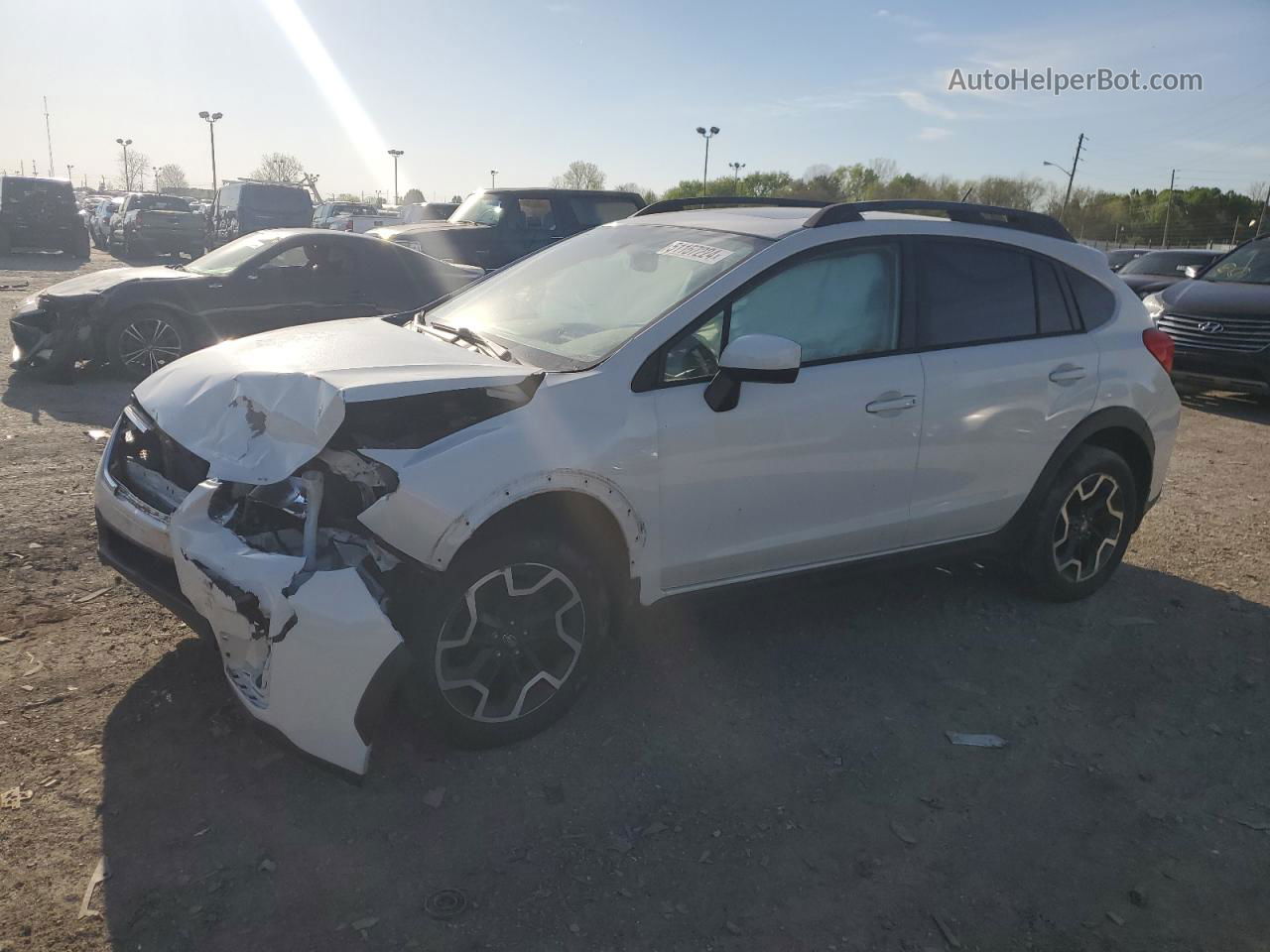 2016 Subaru Crosstrek Premium White vin: JF2GPABCXG8273788