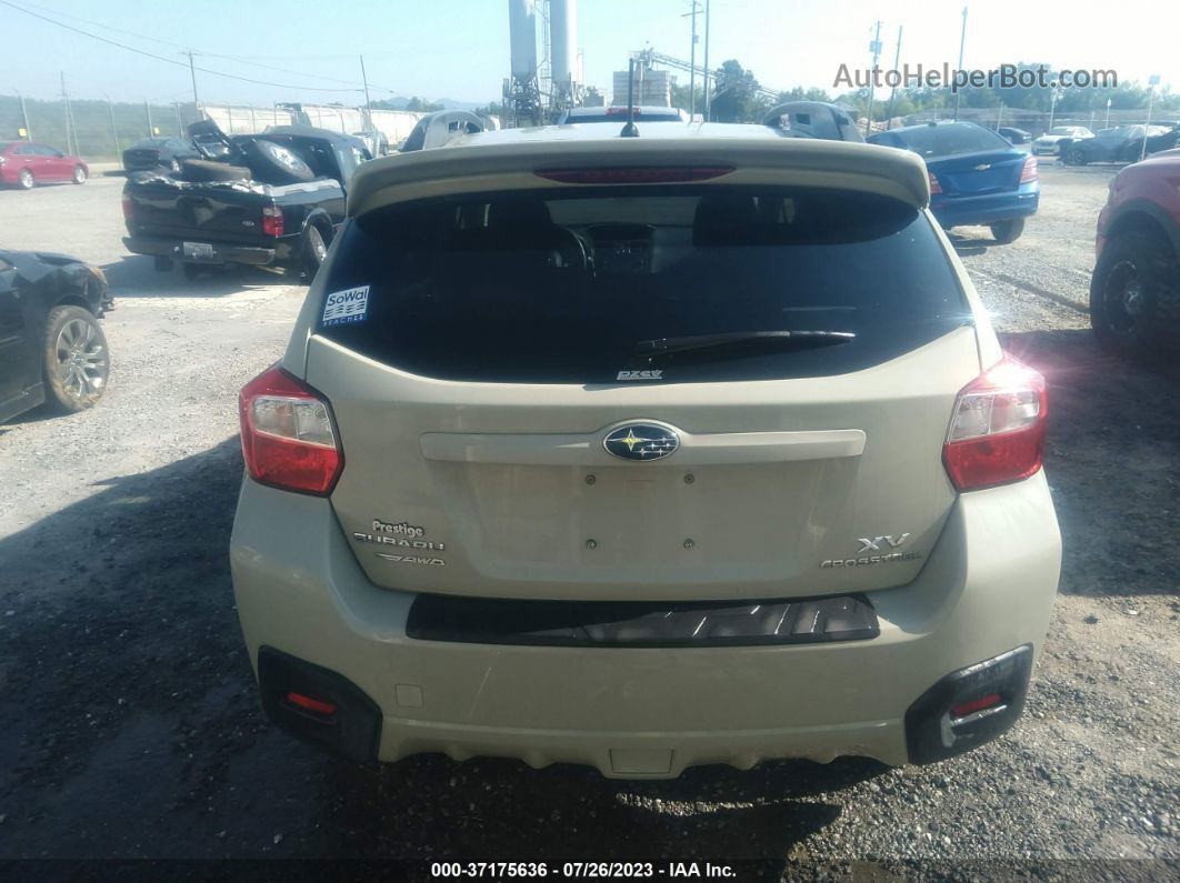 2014 Subaru Xv Crosstrek Premium Beige vin: JF2GPACC0E8286416