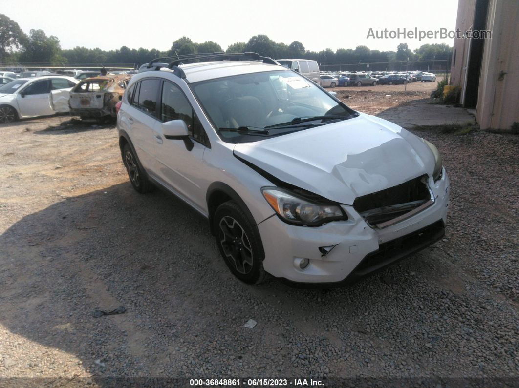 2014 Subaru Xv Crosstrek Premium White vin: JF2GPACC4E8221052