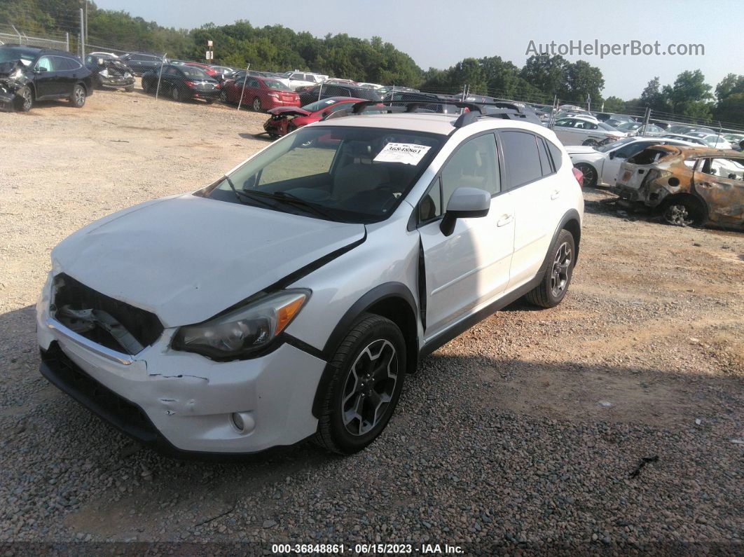 2014 Subaru Xv Crosstrek Premium White vin: JF2GPACC4E8221052