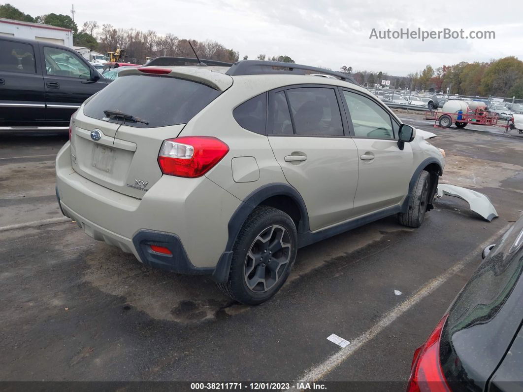 2014 Subaru Xv Crosstrek 2.0i Premium Beige vin: JF2GPACC4E8262152