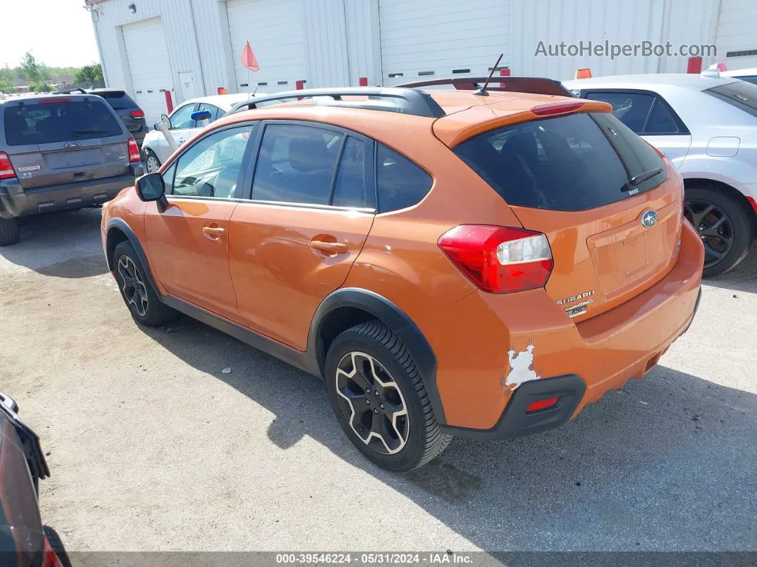 2014 Subaru Xv Crosstrek 2.0i Premium Orange vin: JF2GPACC6E8267031