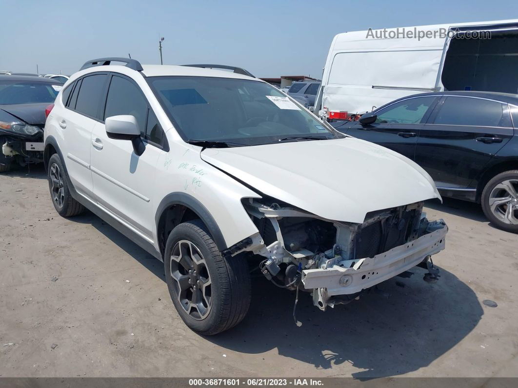 2014 Subaru Xv Crosstrek Premium White vin: JF2GPACC7E8291662