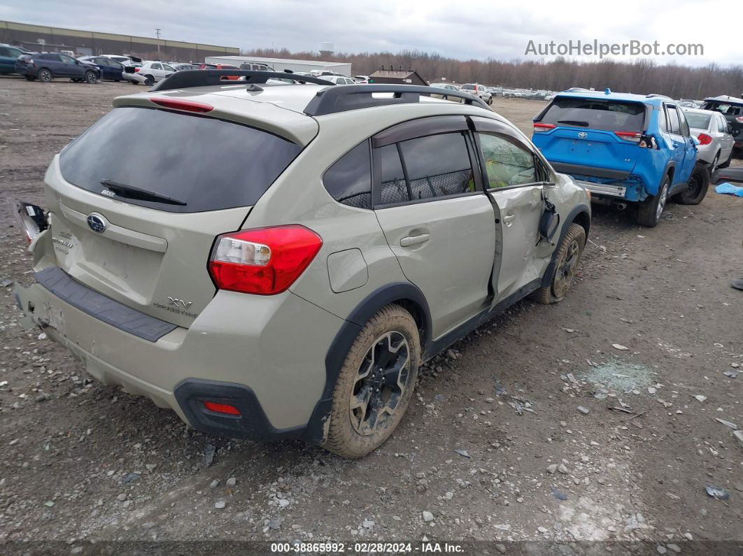 2014 Subaru Xv Crosstrek 2.0i Premium Tan vin: JF2GPACCXE8280977