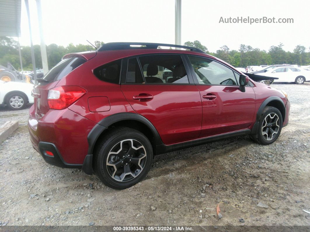 2014 Subaru Xv Crosstrek 2.0i Premium Burgundy vin: JF2GPACCXE8336917