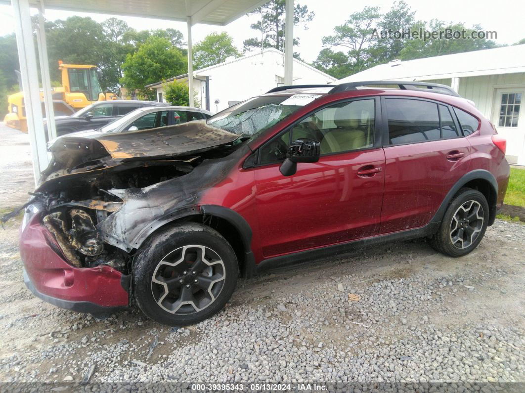 2014 Subaru Xv Crosstrek 2.0i Premium Burgundy vin: JF2GPACCXE8336917