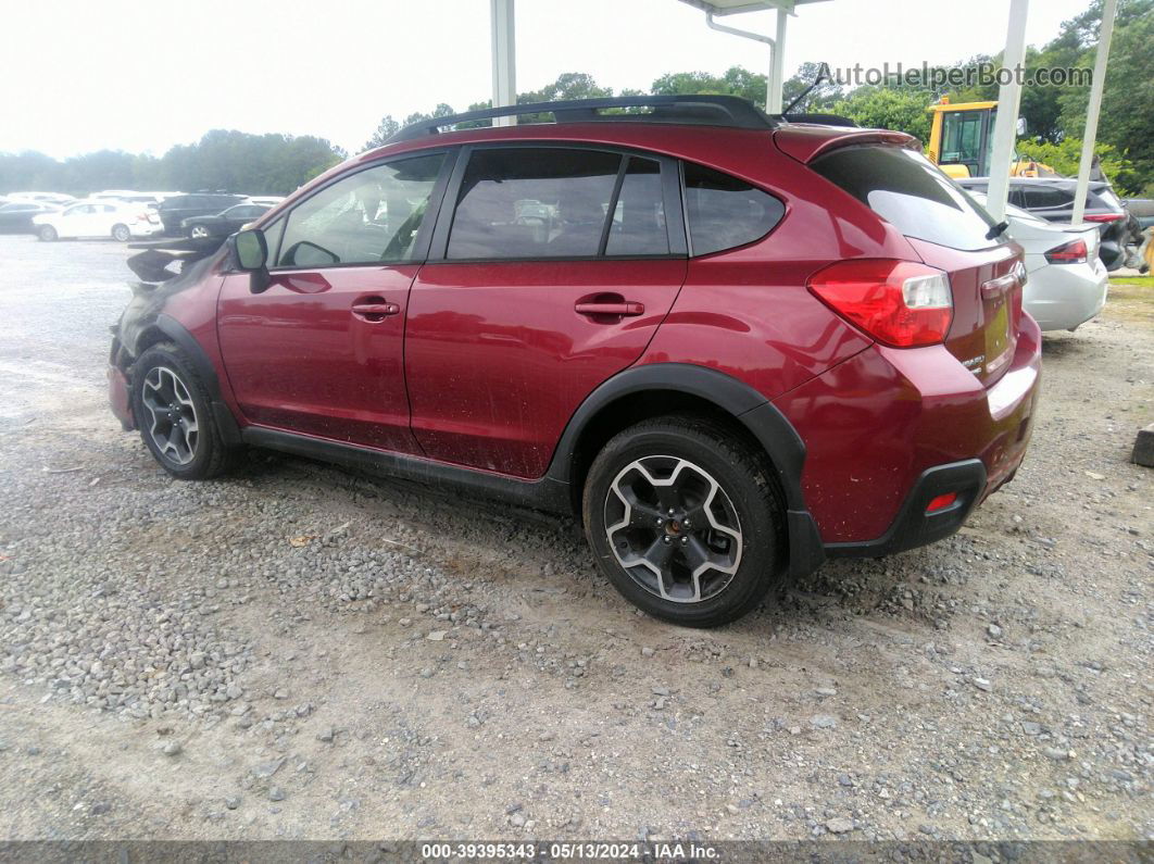 2014 Subaru Xv Crosstrek 2.0i Premium Burgundy vin: JF2GPACCXE8336917