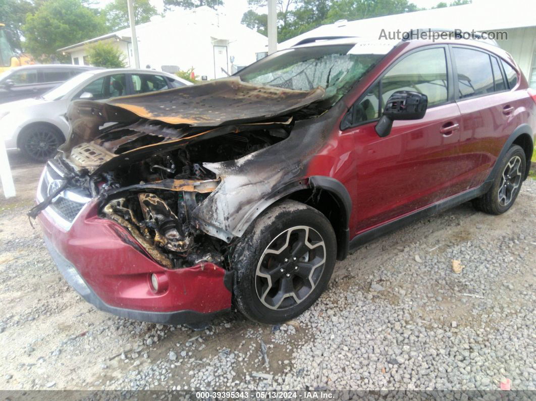 2014 Subaru Xv Crosstrek 2.0i Premium Burgundy vin: JF2GPACCXE8336917