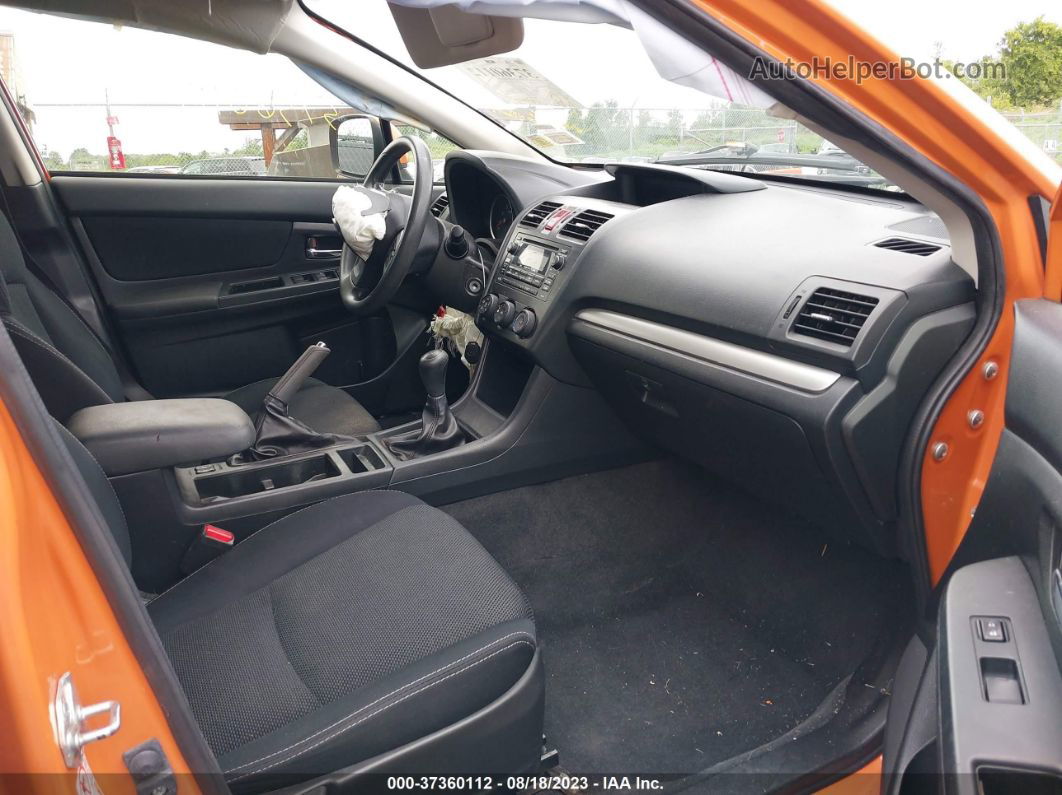 2014 Subaru Xv Crosstrek Premium Orange vin: JF2GPACCXEG344389