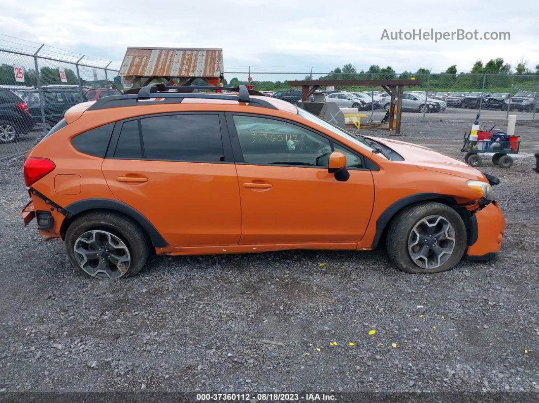 2014 Subaru Xv Crosstrek Premium Orange vin: JF2GPACCXEG344389