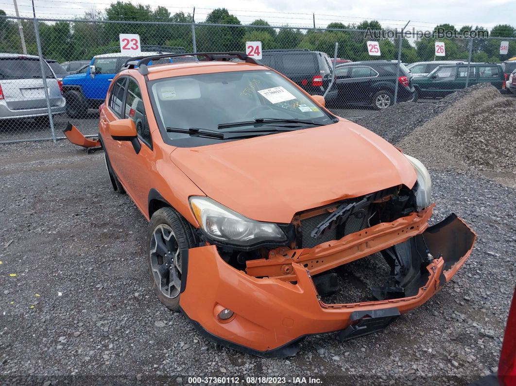 2014 Subaru Xv Crosstrek Premium Orange vin: JF2GPACCXEG344389