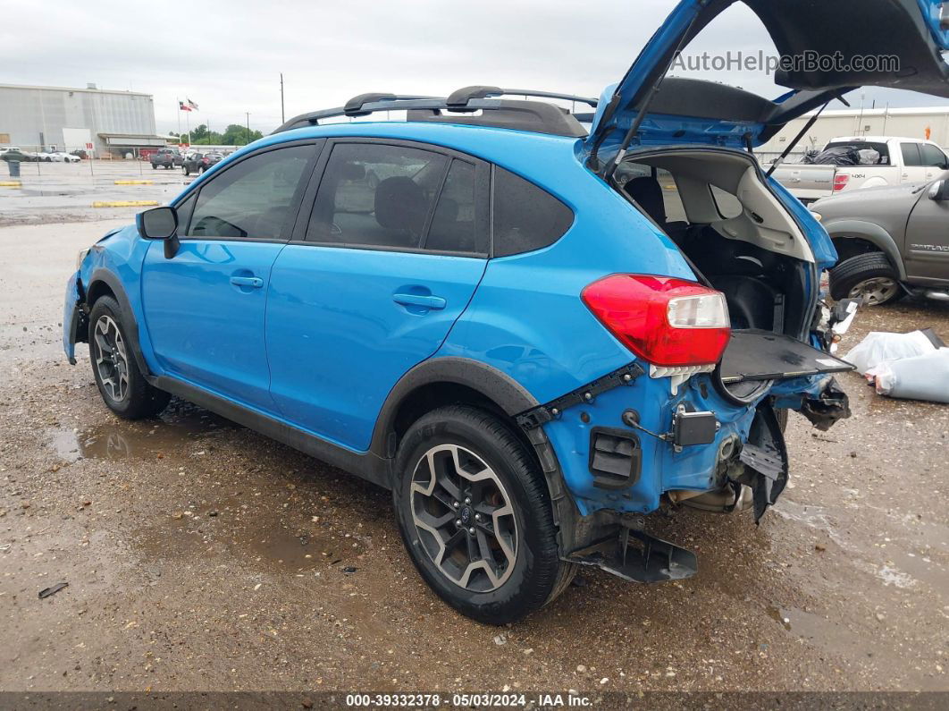 2016 Subaru Crosstrek 2.0i Premium Blue vin: JF2GPADC7G8256444