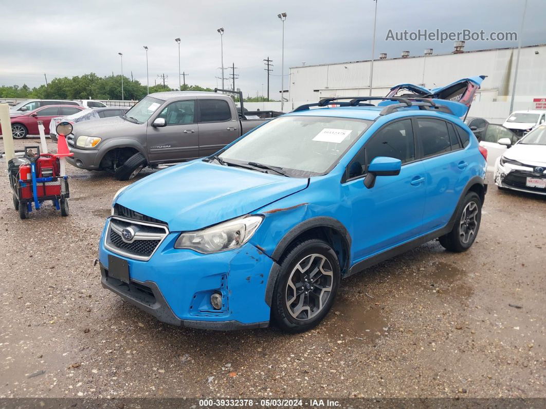 2016 Subaru Crosstrek 2.0i Premium Blue vin: JF2GPADC7G8256444