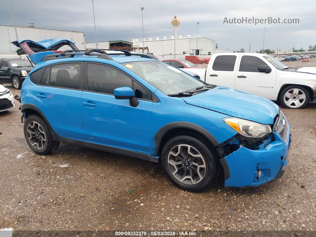 2016 Subaru Crosstrek 2.0i Premium Blue vin: JF2GPADC7G8256444