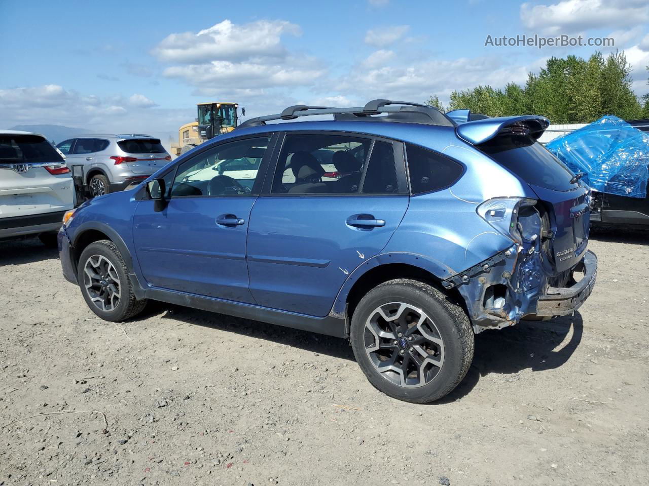 2016 Subaru Crosstrek Premium Синий vin: JF2GPADC8G8298914