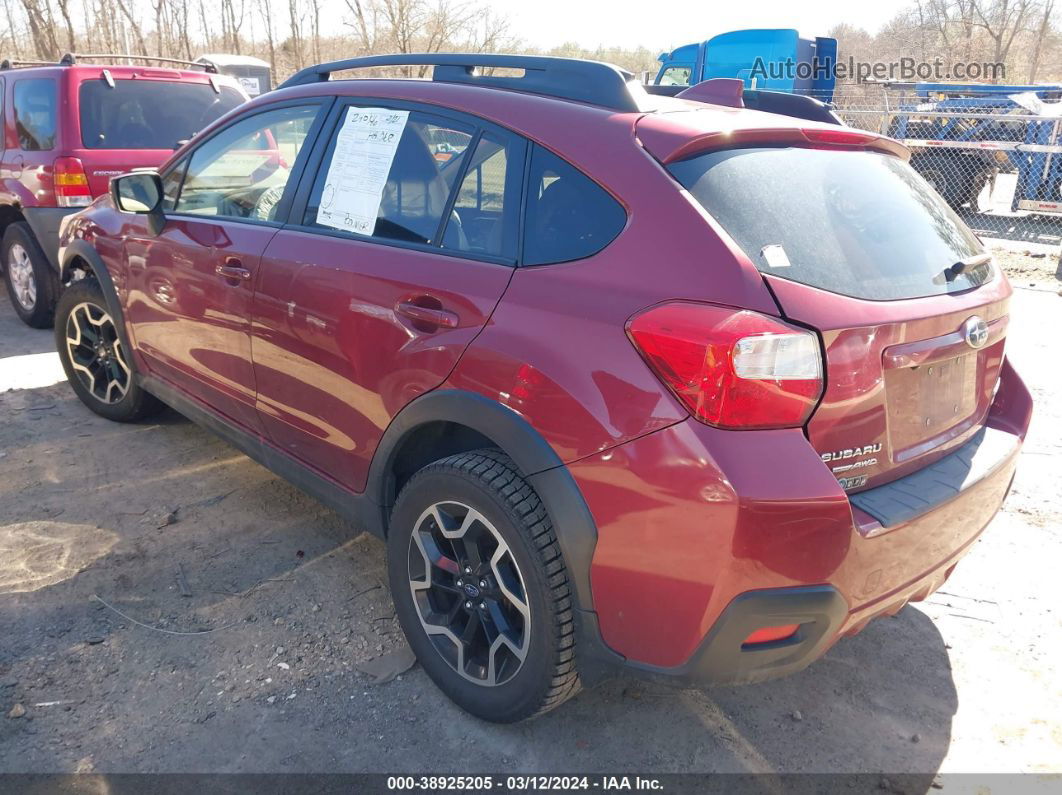 2016 Subaru Crosstrek 2.0i Premium Red vin: JF2GPADC9G8269504