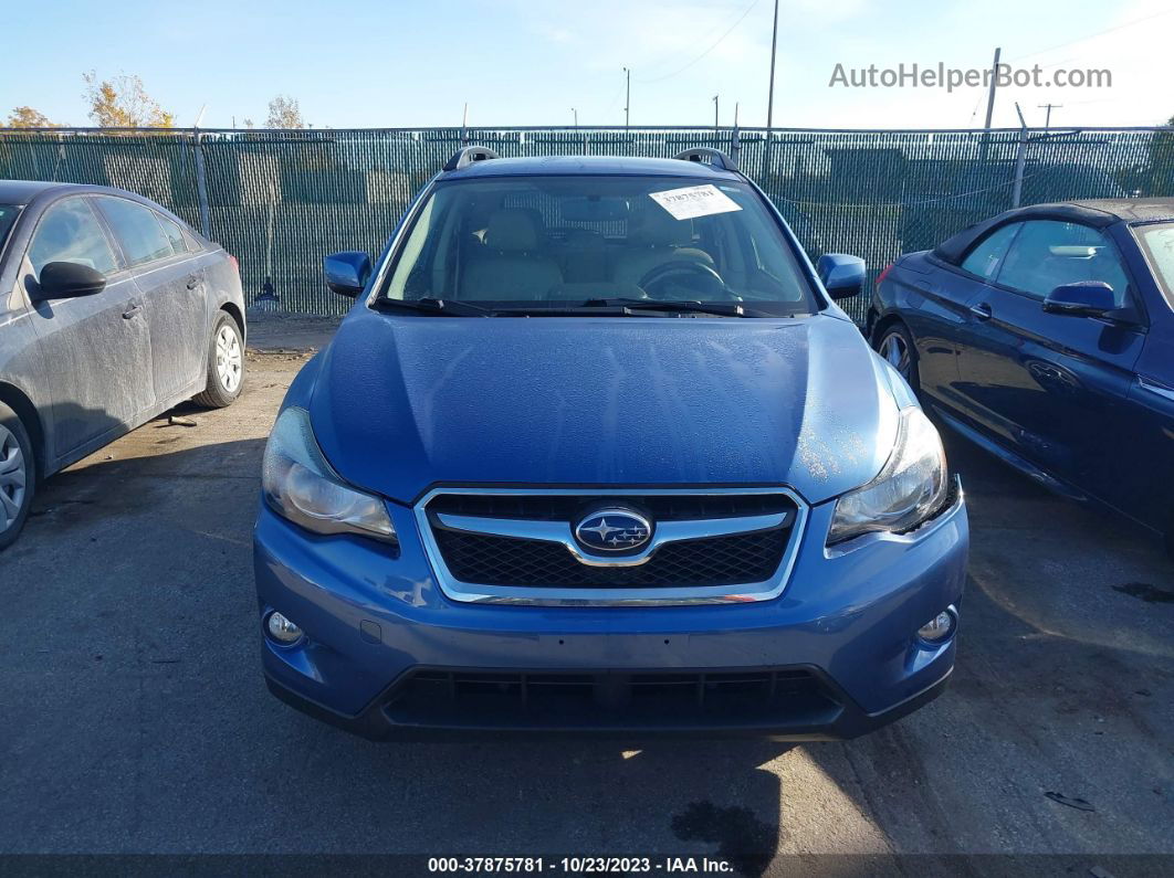 2014 Subaru Xv Crosstrek Limited Blue vin: JF2GPAGC9E8215421