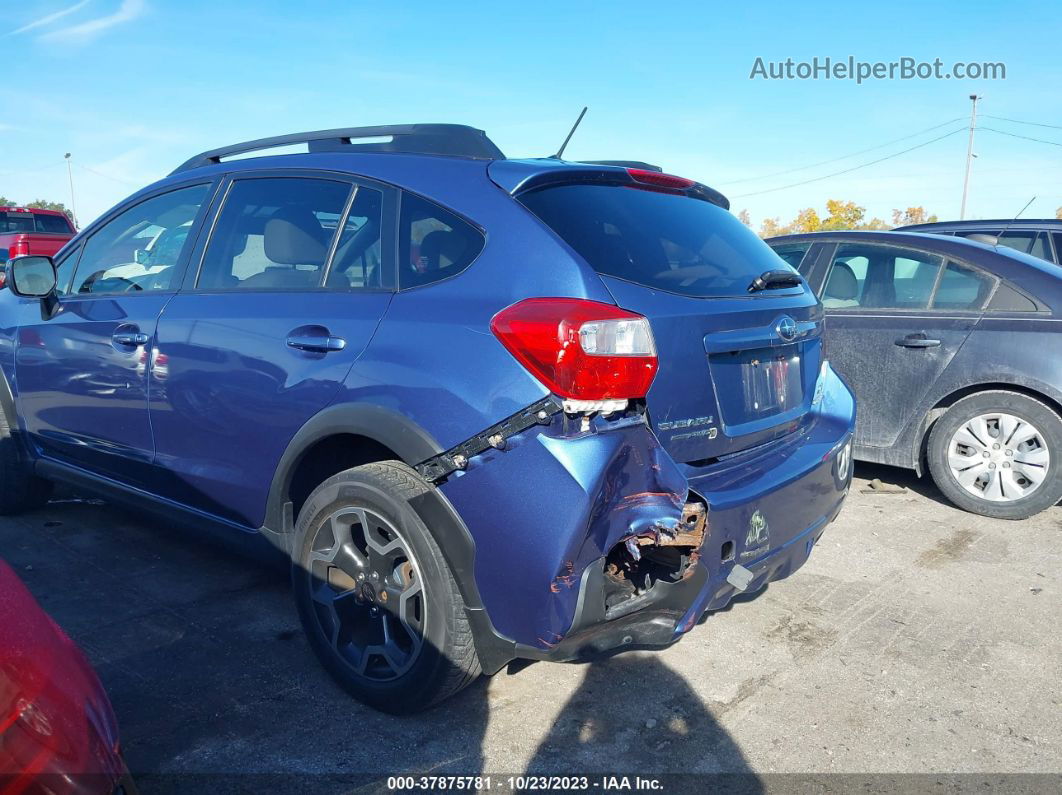 2014 Subaru Xv Crosstrek Limited Blue vin: JF2GPAGC9E8215421