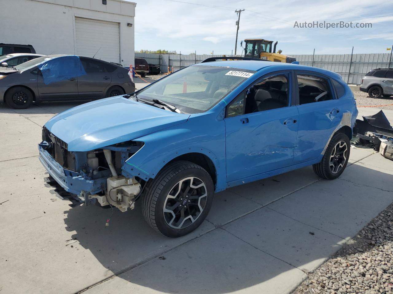 2016 Subaru Crosstrek Limited Blue vin: JF2GPAKC5GH230105