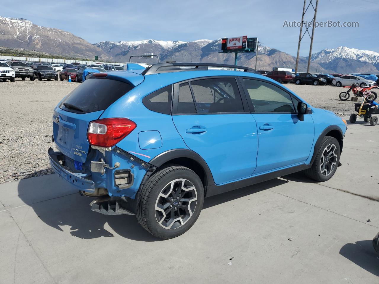 2016 Subaru Crosstrek Limited Blue vin: JF2GPAKC5GH230105