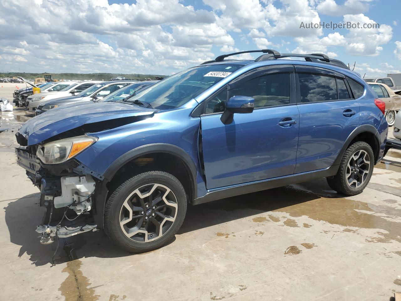 2016 Subaru Crosstrek Limited Blue vin: JF2GPAKC7GH320632