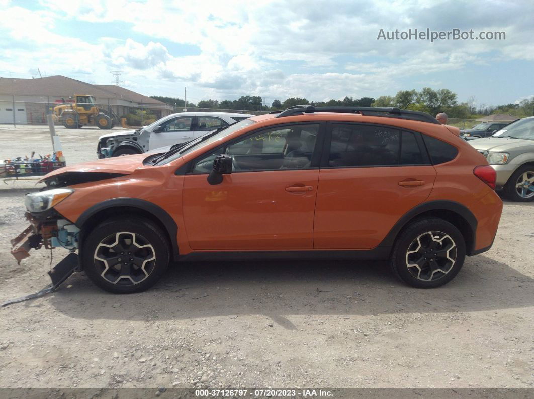 2014 Subaru Xv Crosstrek Limited Orange vin: JF2GPAKCXE8256647