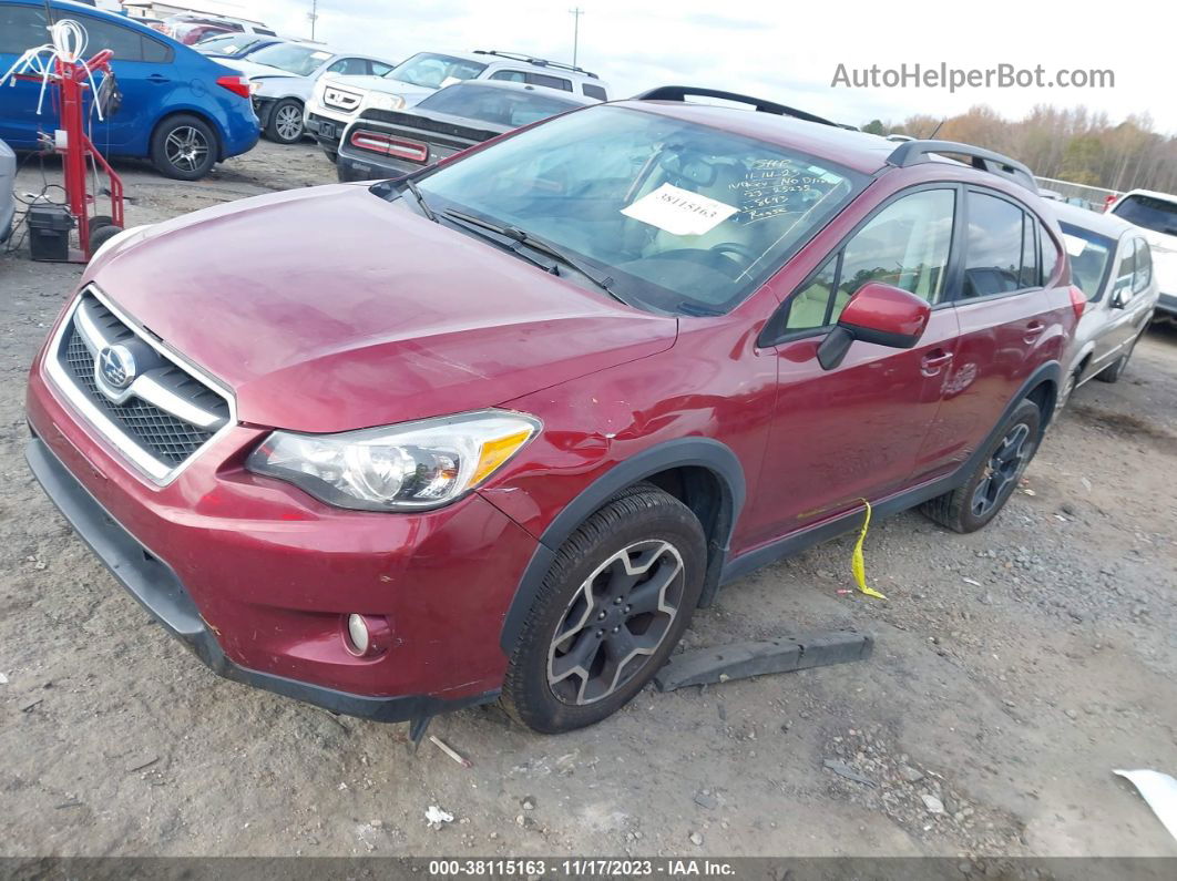 2014 Subaru Xv Crosstrek 2.0i Limited Red vin: JF2GPAKCXEH328673