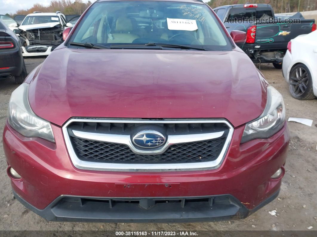 2014 Subaru Xv Crosstrek 2.0i Limited Red vin: JF2GPAKCXEH328673