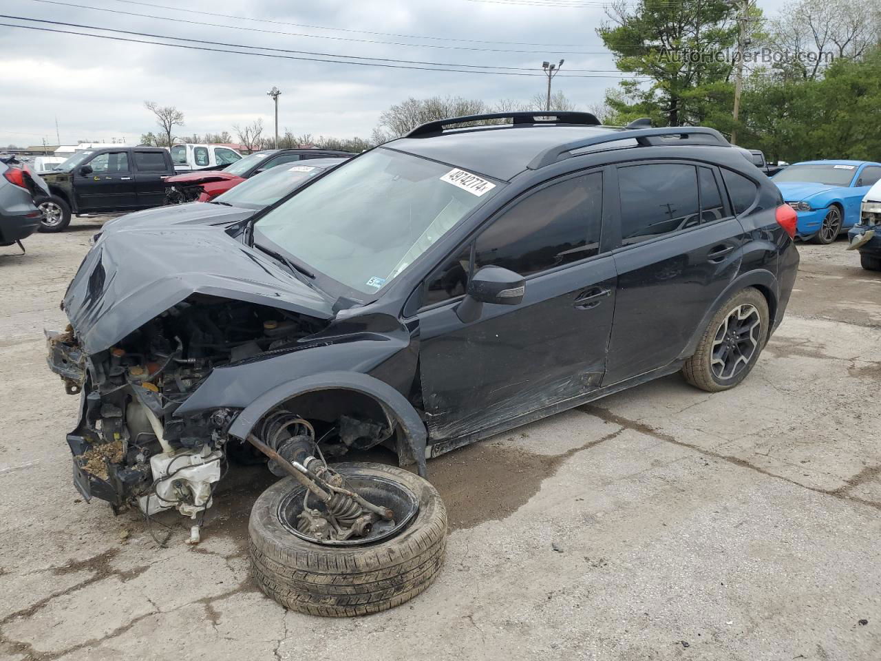 2016 Subaru Crosstrek Limited Black vin: JF2GPAKCXG8250978