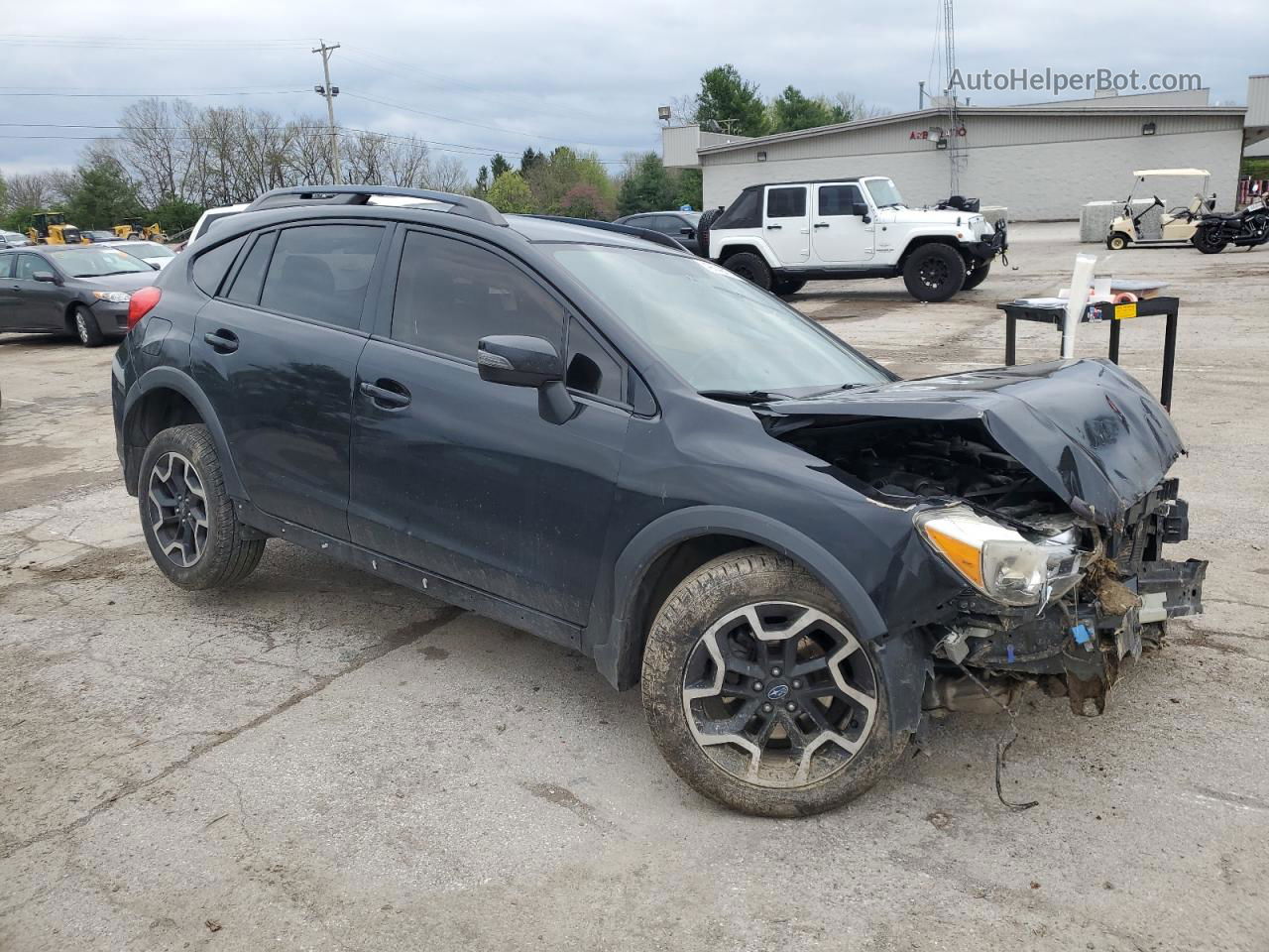 2016 Subaru Crosstrek Limited Black vin: JF2GPAKCXG8250978