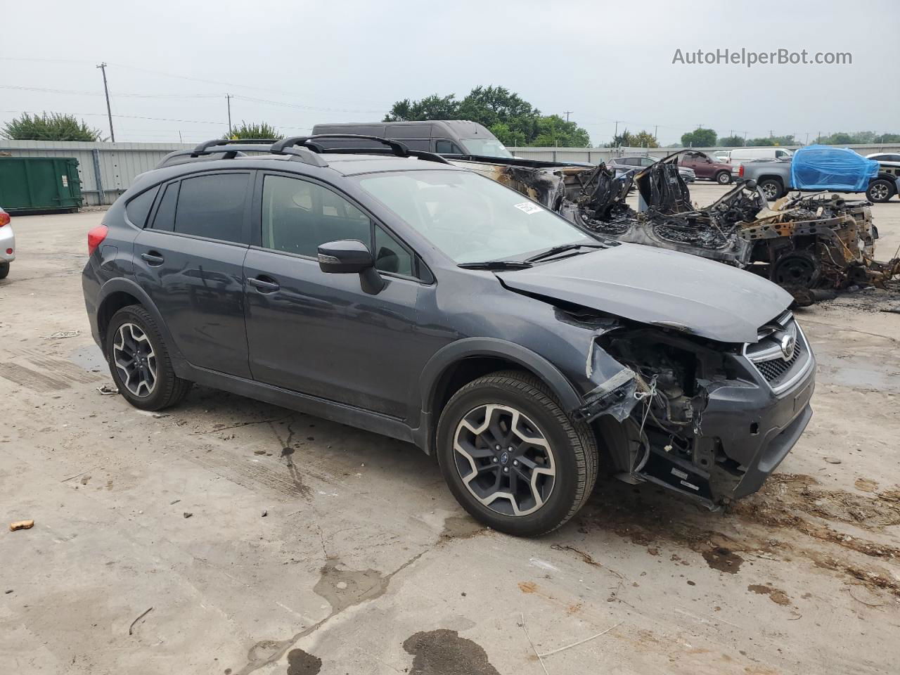 2016 Subaru Crosstrek Limited Gray vin: JF2GPALC5G8330249