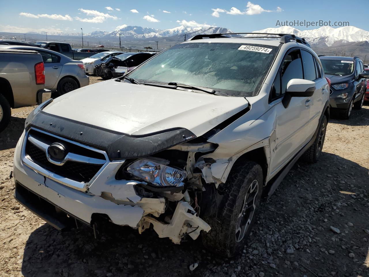 2016 Subaru Crosstrek Limited White vin: JF2GPALC6G8277965