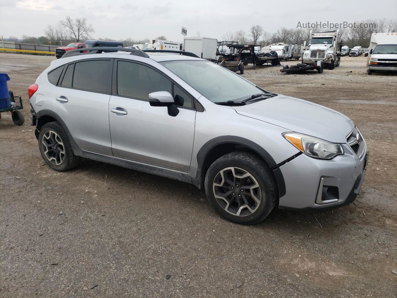 2016 Subaru Crosstrek Limited Silver vin: JF2GPALC6GH227115