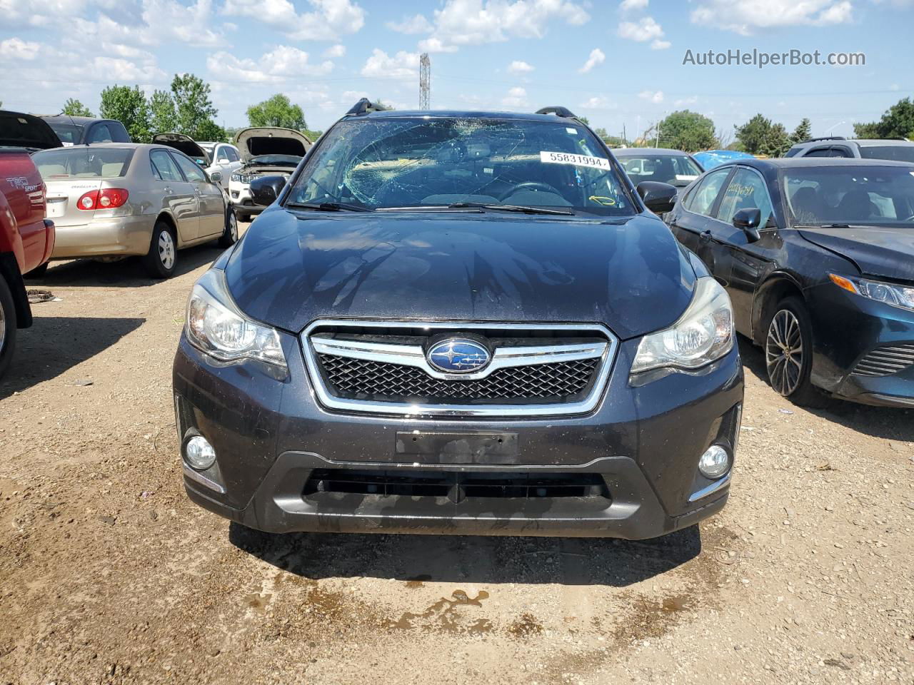 2016 Subaru Crosstrek Limited Gray vin: JF2GPALCXG8251238