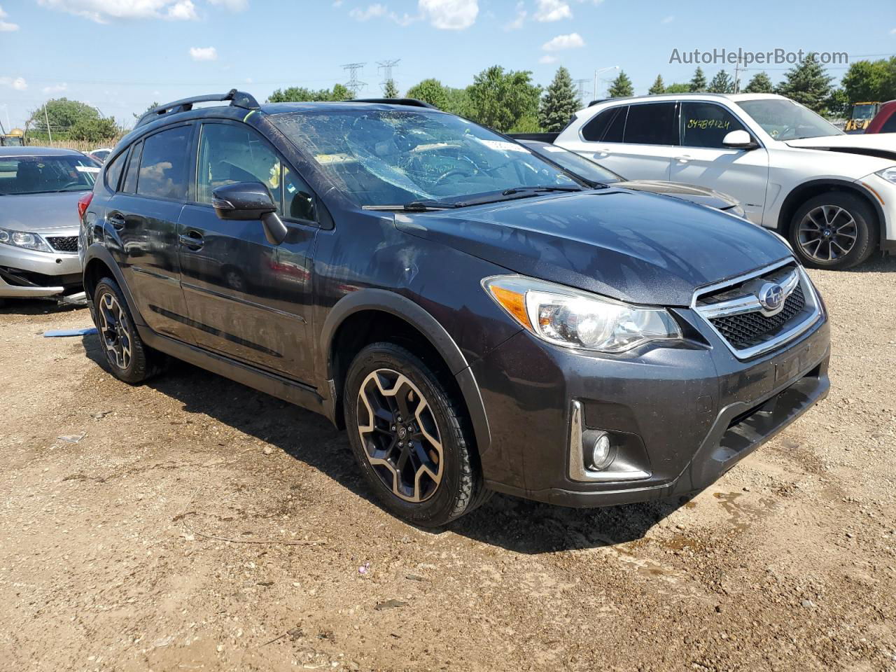 2016 Subaru Crosstrek Limited Gray vin: JF2GPALCXG8251238