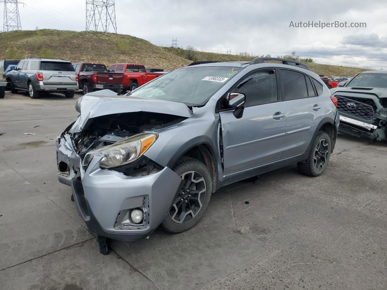 2016 Subaru Crosstrek Limited Серебряный vin: JF2GPALCXGH296177