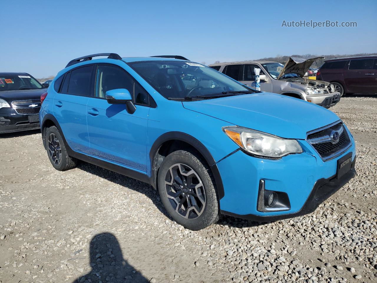 2016 Subaru Crosstrek Limited Blue vin: JF2GPANC2G8291391