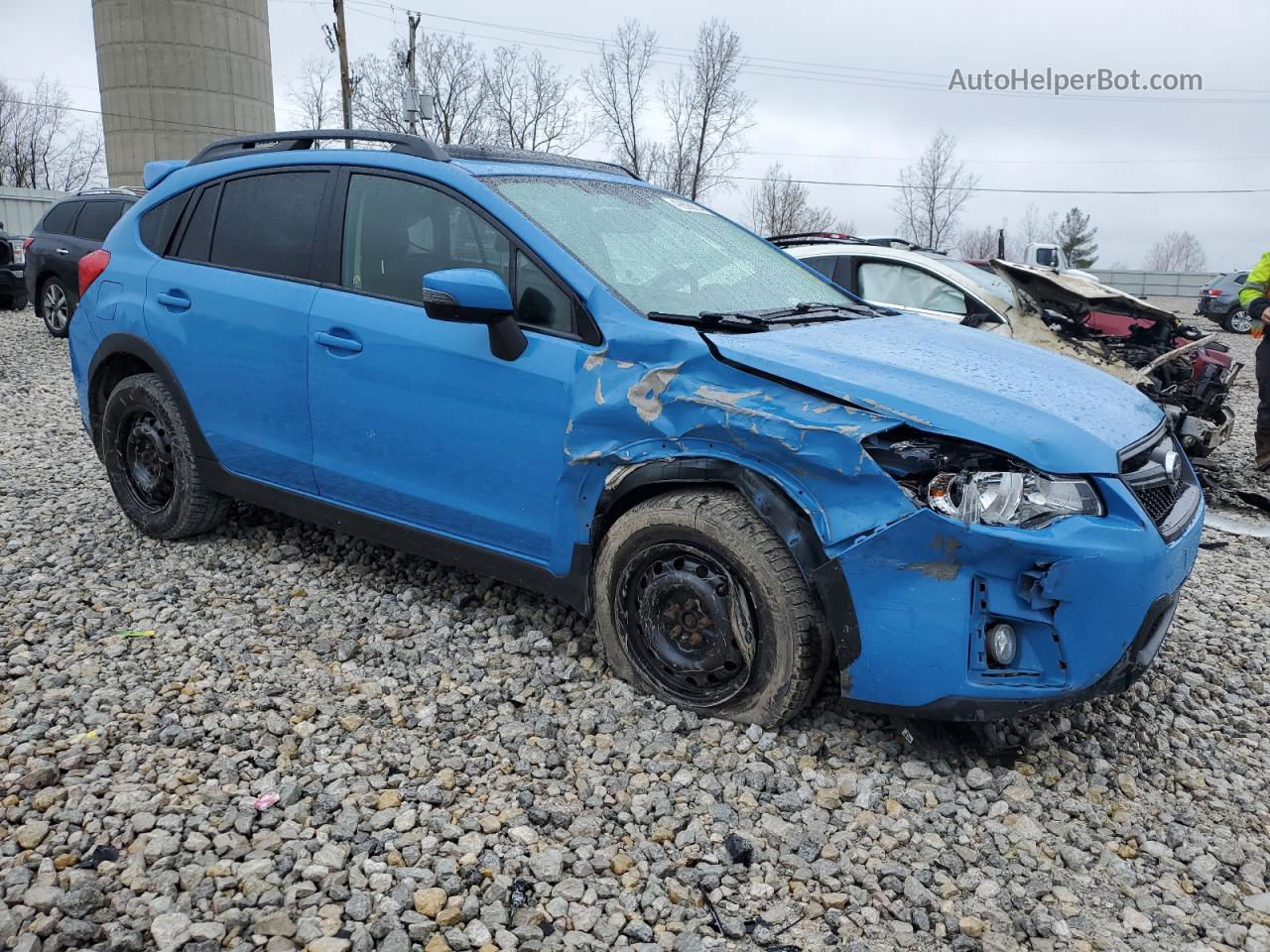 2016 Subaru Crosstrek Limited Blue vin: JF2GPANC3G8327346