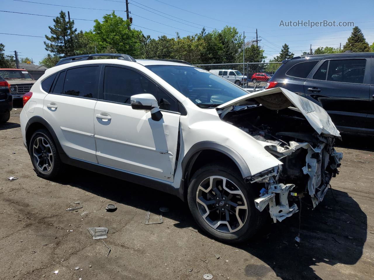 2016 Subaru Crosstrek Limited White vin: JF2GPANC9G8252670