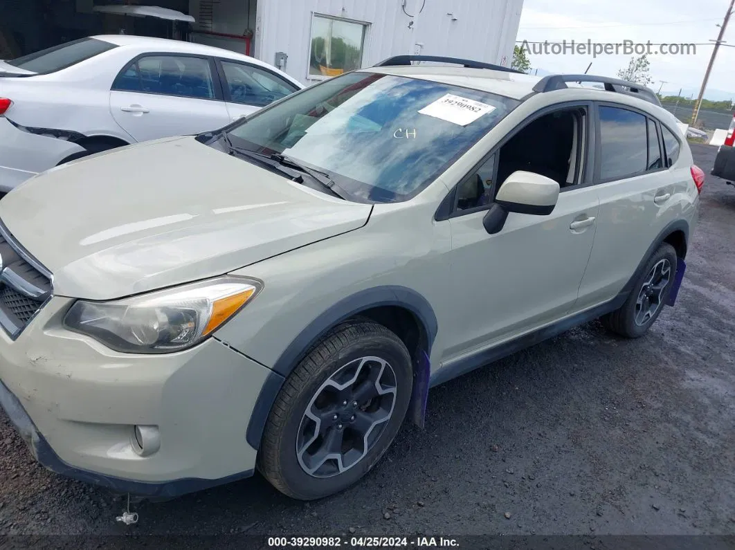 2014 Subaru Xv Crosstrek 2.0i Premium Beige vin: JF2GPAWCXEH342728