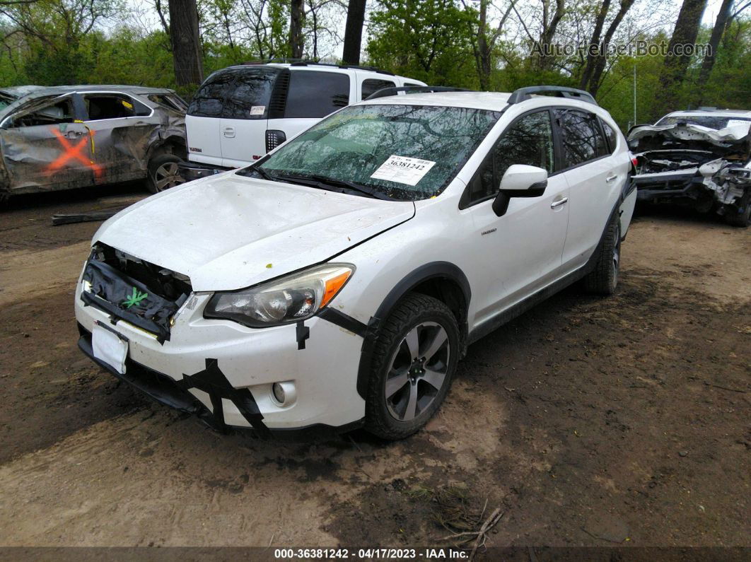 2014 Subaru Xv Crosstrek Hybrid   White vin: JF2GPBCC9EH225703