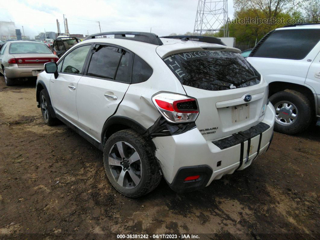 2014 Subaru Xv Crosstrek Hybrid   White vin: JF2GPBCC9EH225703