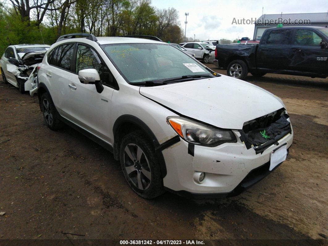 2014 Subaru Xv Crosstrek Hybrid   White vin: JF2GPBCC9EH225703