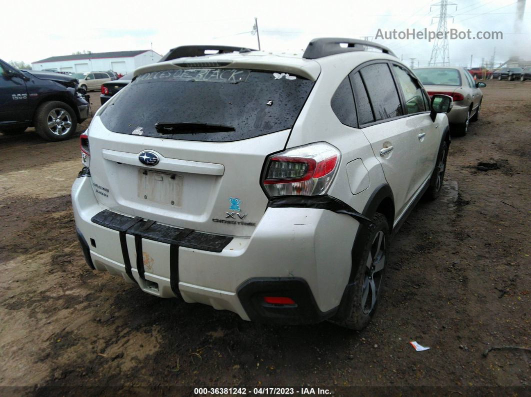 2014 Subaru Xv Crosstrek Hybrid   White vin: JF2GPBCC9EH225703